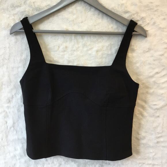 Love Bonito Black Tanalyn Square Neck Bustier Top - Picture 1 of 15